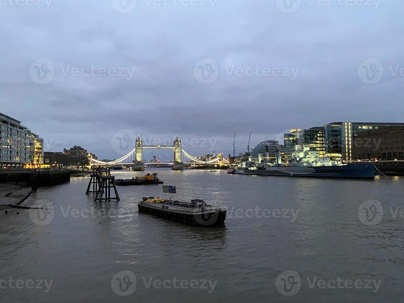 une vue sur la tamise à londres photo