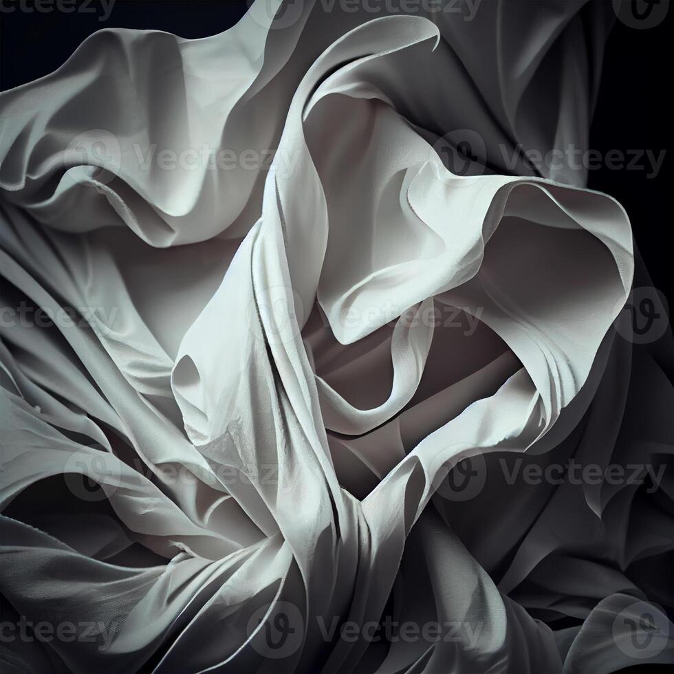 texture modèle froissé blanc en tissu Contexte - ai généré image photo