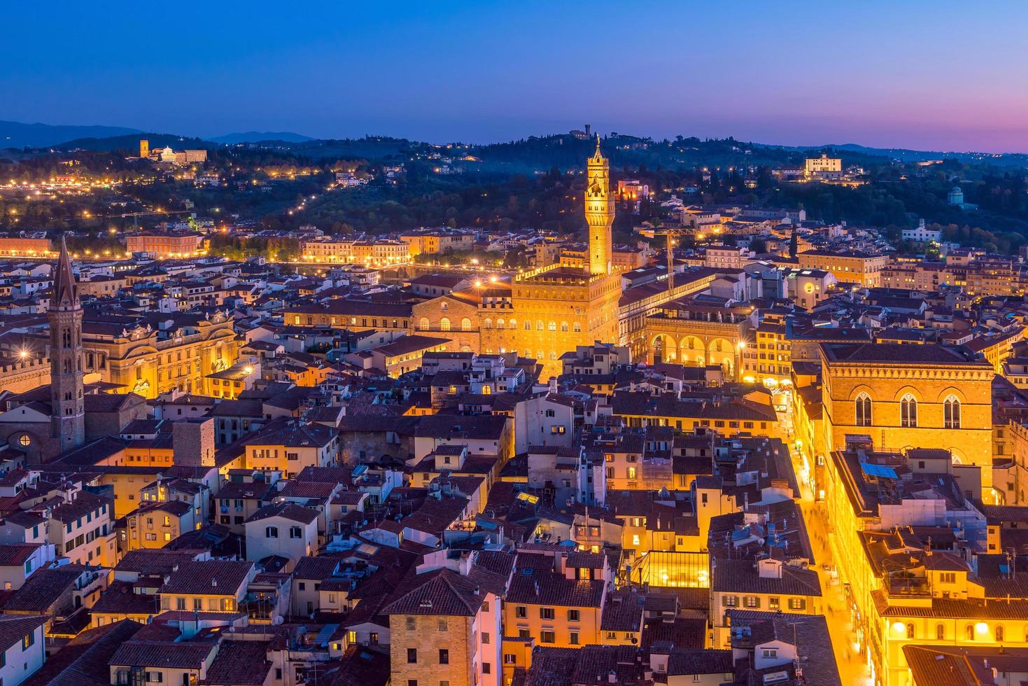 Vue sur les toits de Florence depuis la vue de dessus photo