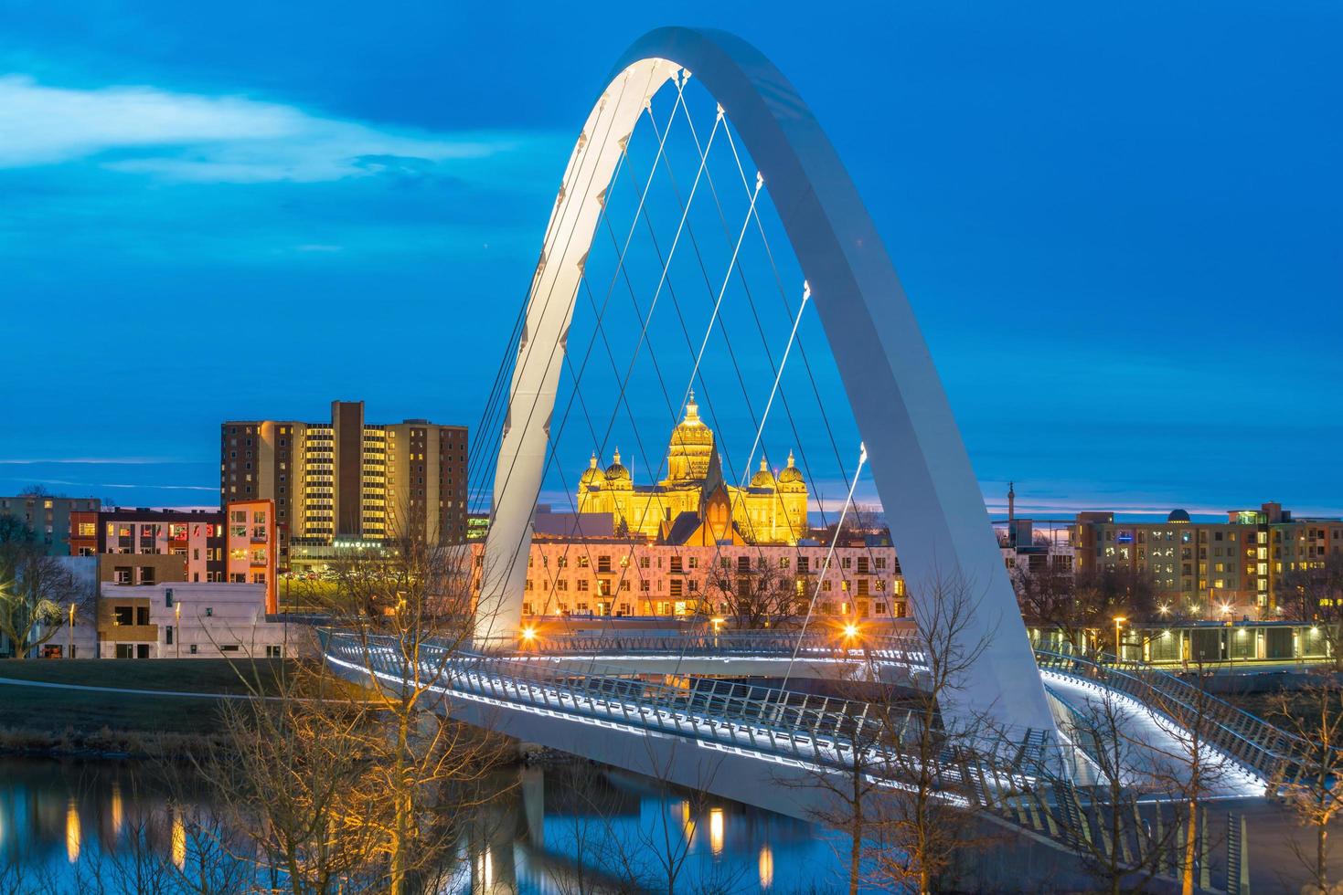 Capitole de l'état à des moines, iowa photo