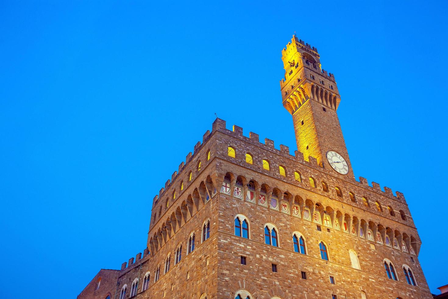 Palazzo Vecchio au centre-ville de Florence en Toscane Italie photo