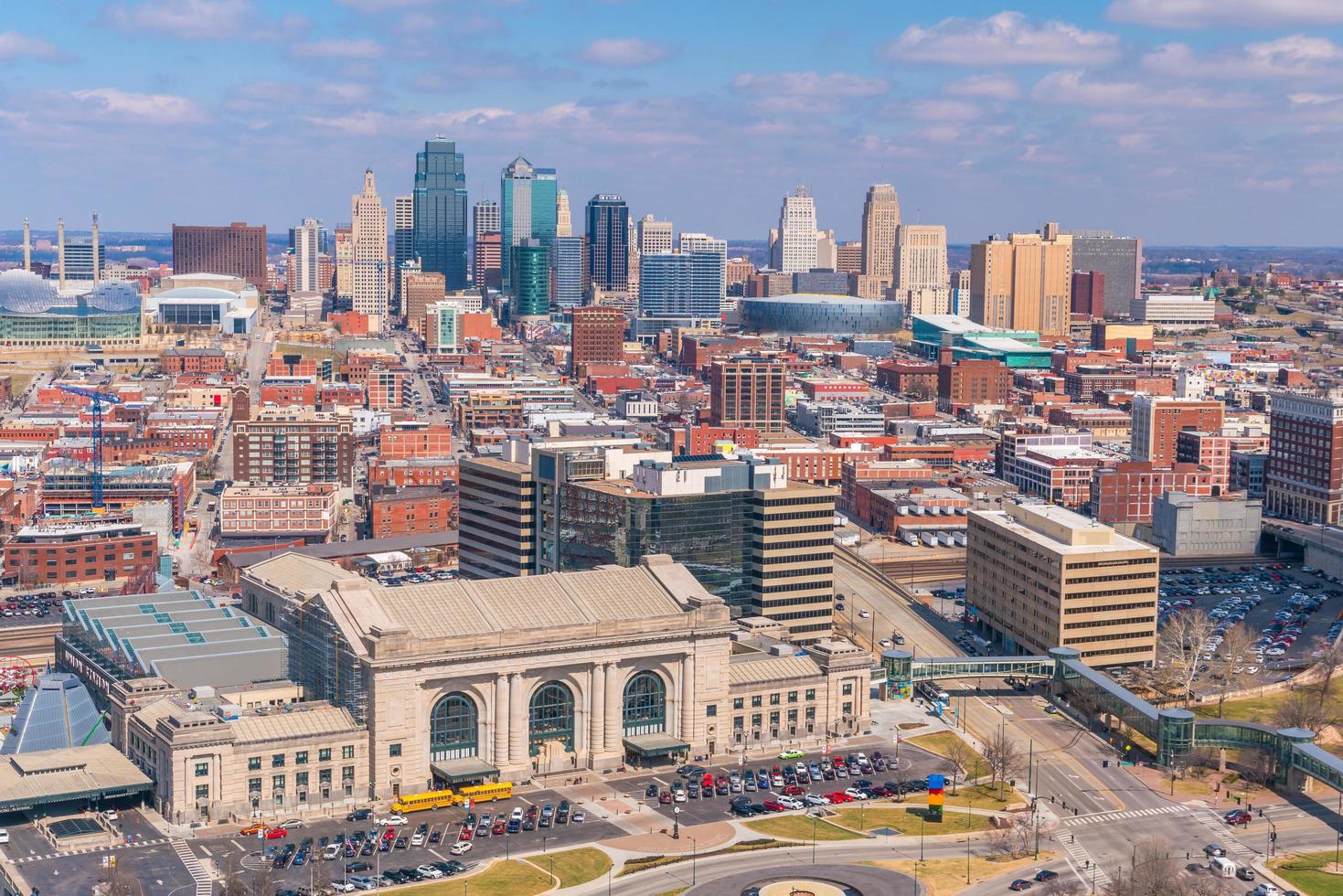 Vue sur les toits de la ville de Kansas au Missouri photo