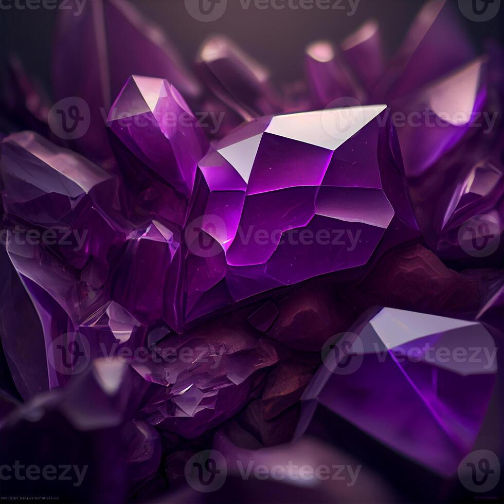 pierre texture pierre améthyste, violet, rose bleuté ou rouge-violet variété de quartz - ai généré image photo