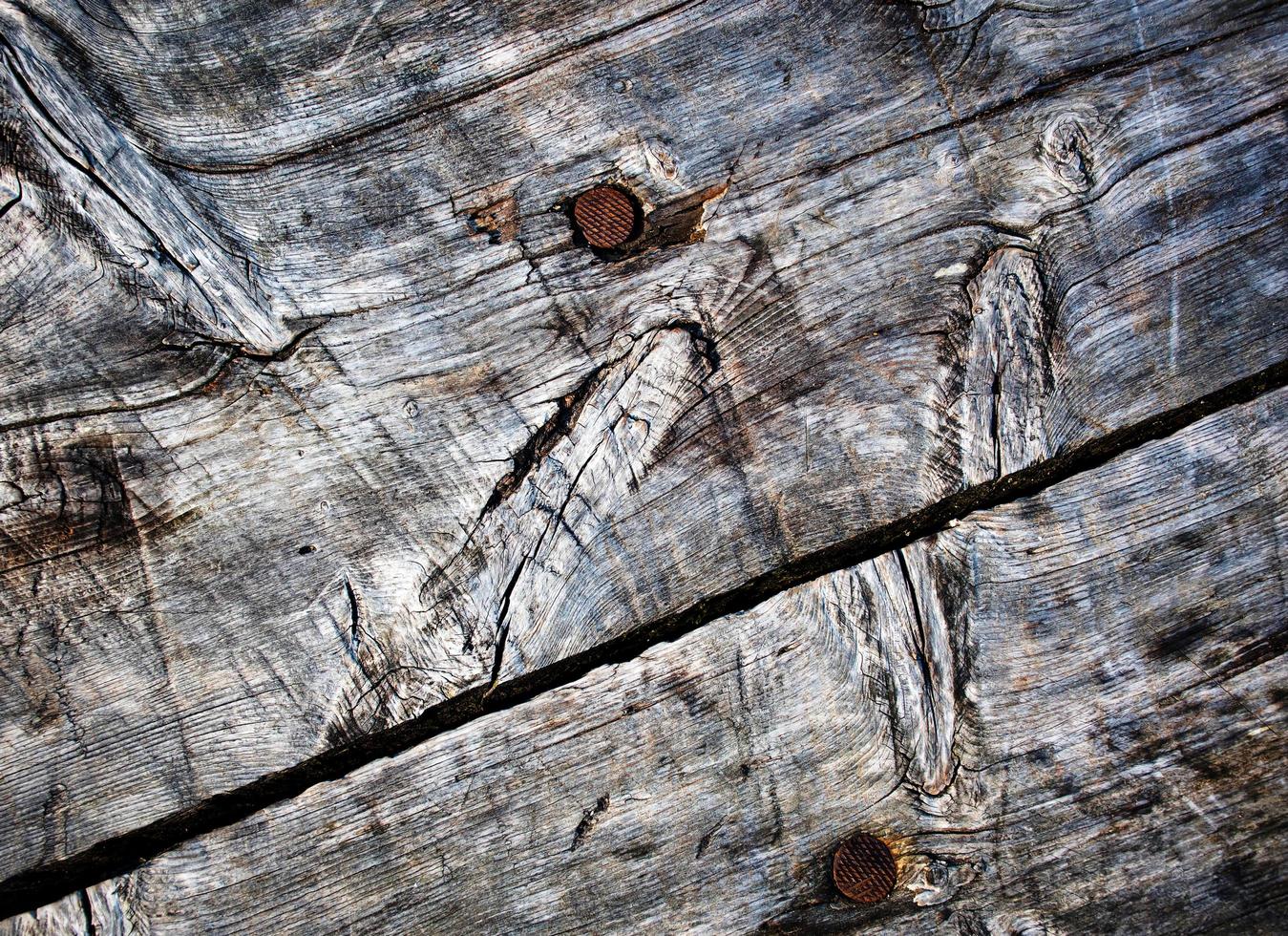 Détail de vieilles planches de bois patiné photo