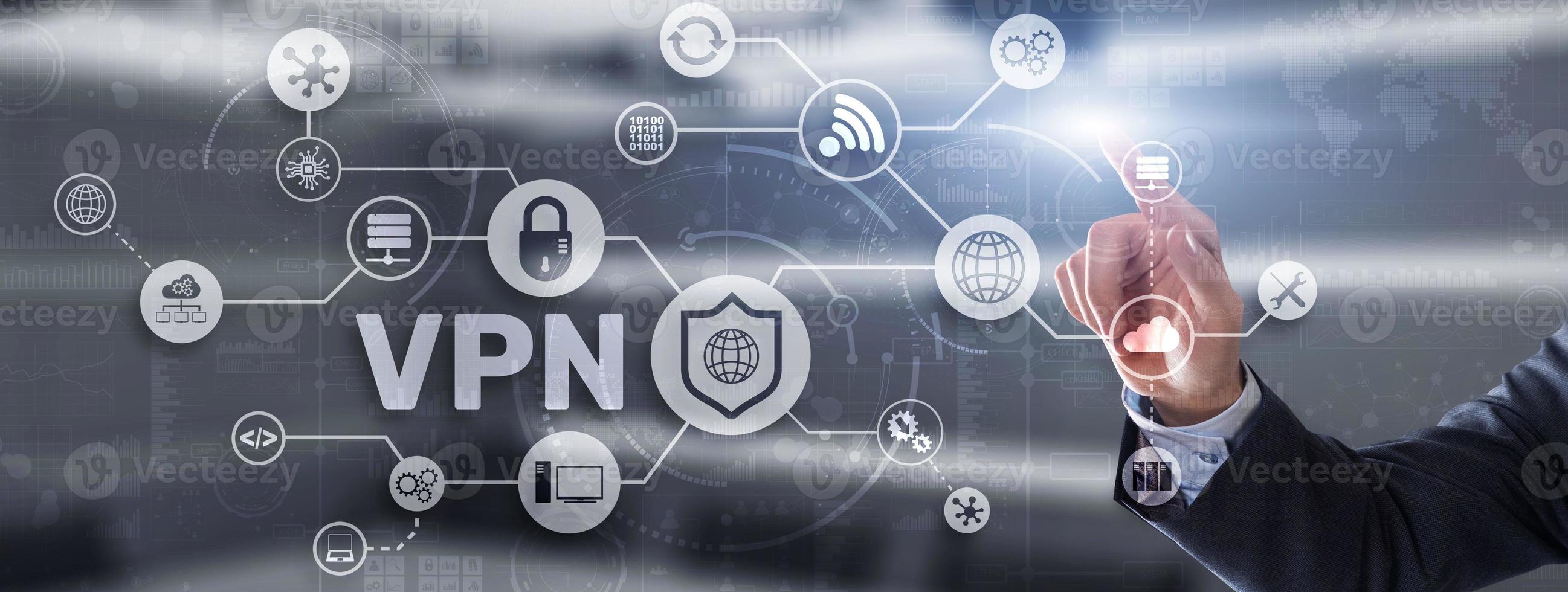 réseau privé virtuel vpn. fournit la confidentialité, l'anonymat et la sécurité aux utilisateurs en créant une connexion réseau privée via une connexion réseau publique photo