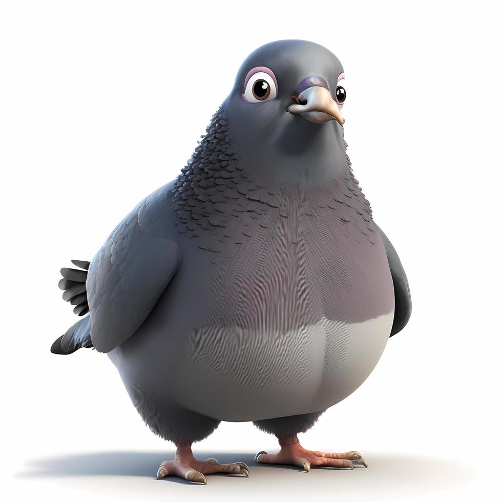 Pigeon illustration ai généré photo