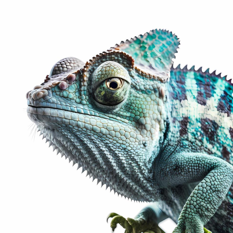 caméléon illustration ai généré photo