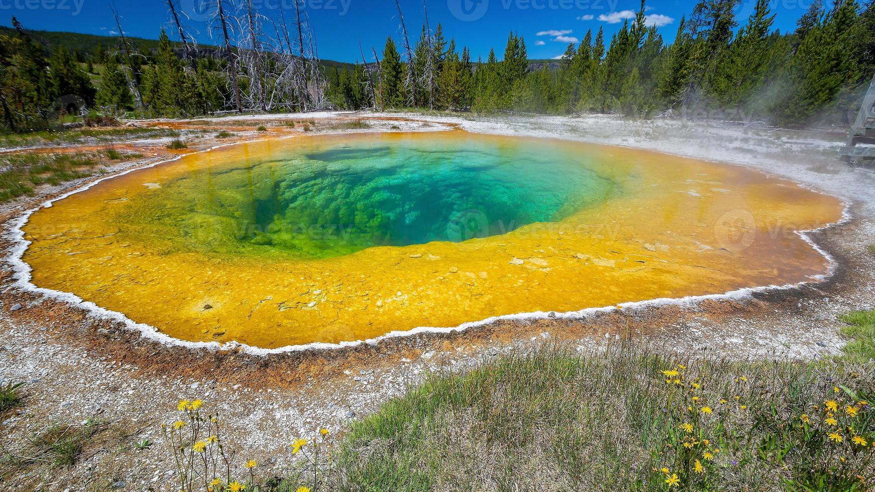 chaud printemps dans Jaune pierre nationale parc dans Etats-Unis photo