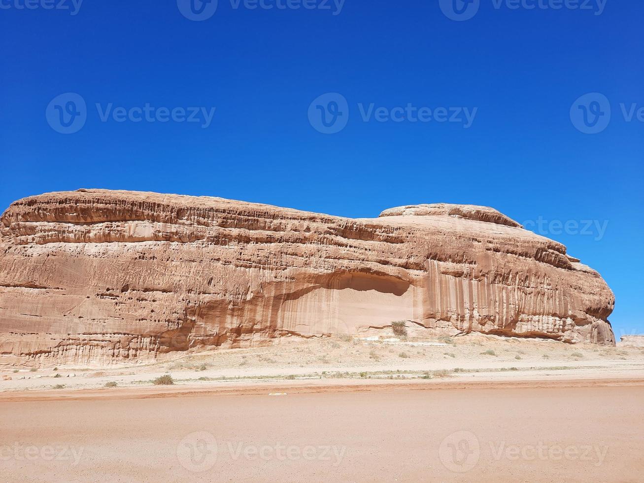 magnifique jour vue de Al hégra, mademoiselle saleh archéologique site dans Al oula, saoudien Saoudite. photo