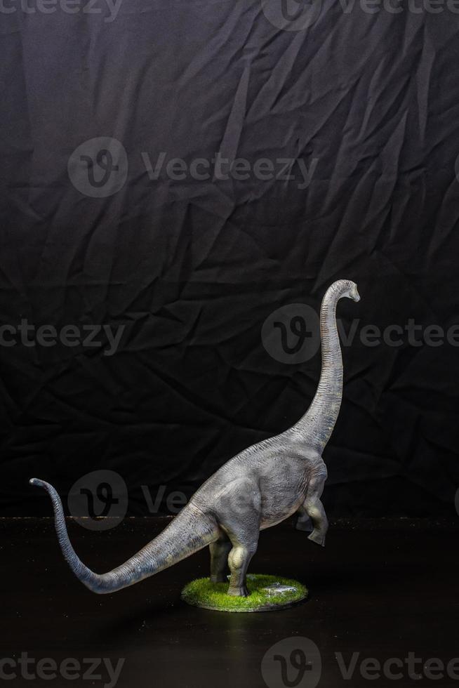 le brontosaure dinosaure dans le foncé photo