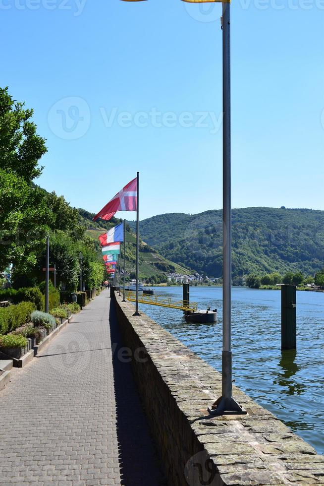 en chemin le moselle dans zell photo