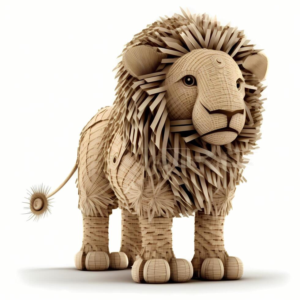 Lion animal illustration ai généré photo