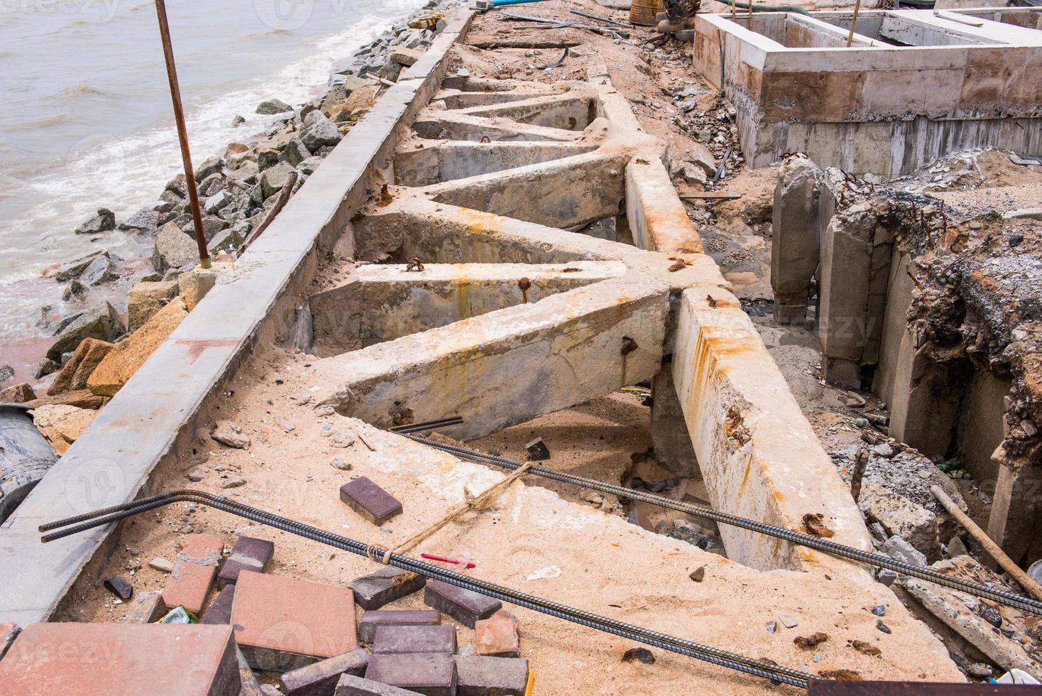 le construction site de route photo