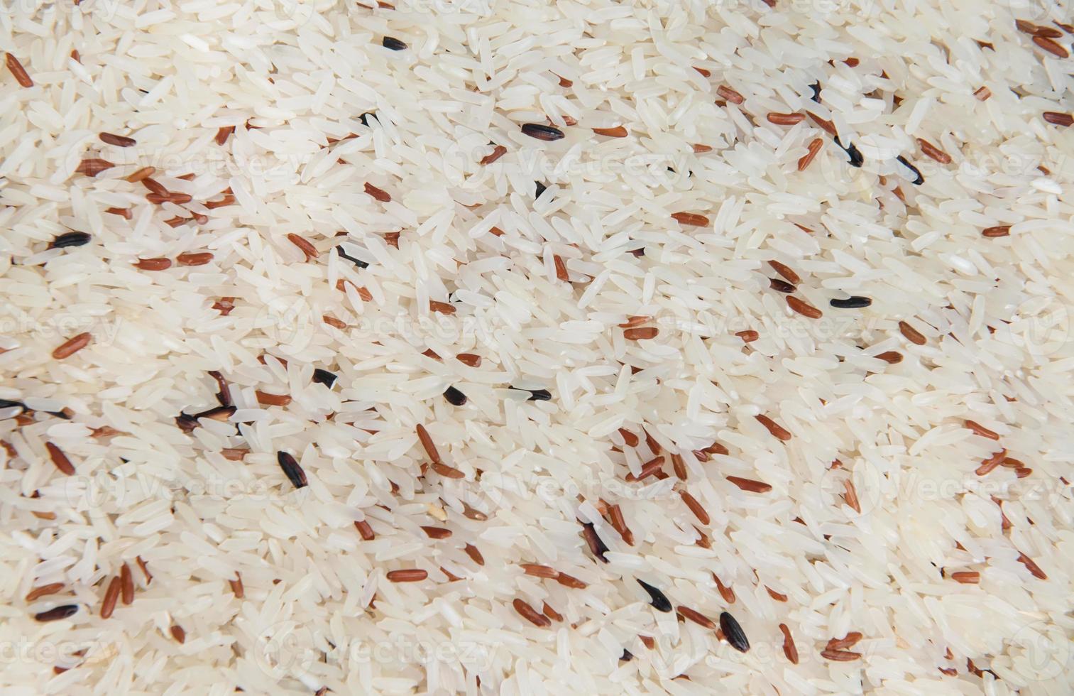 jasmin riz mélanger avec marron riz photo