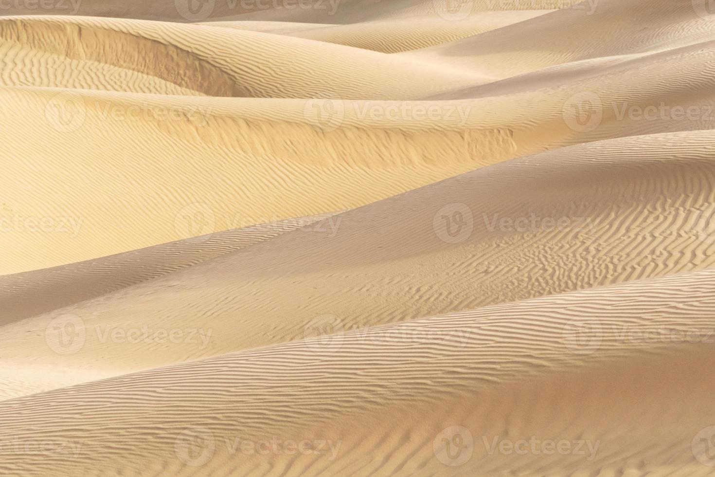 belle dune de sable dans le désert de thar, jaisalmer, rajasthan, inde. photo