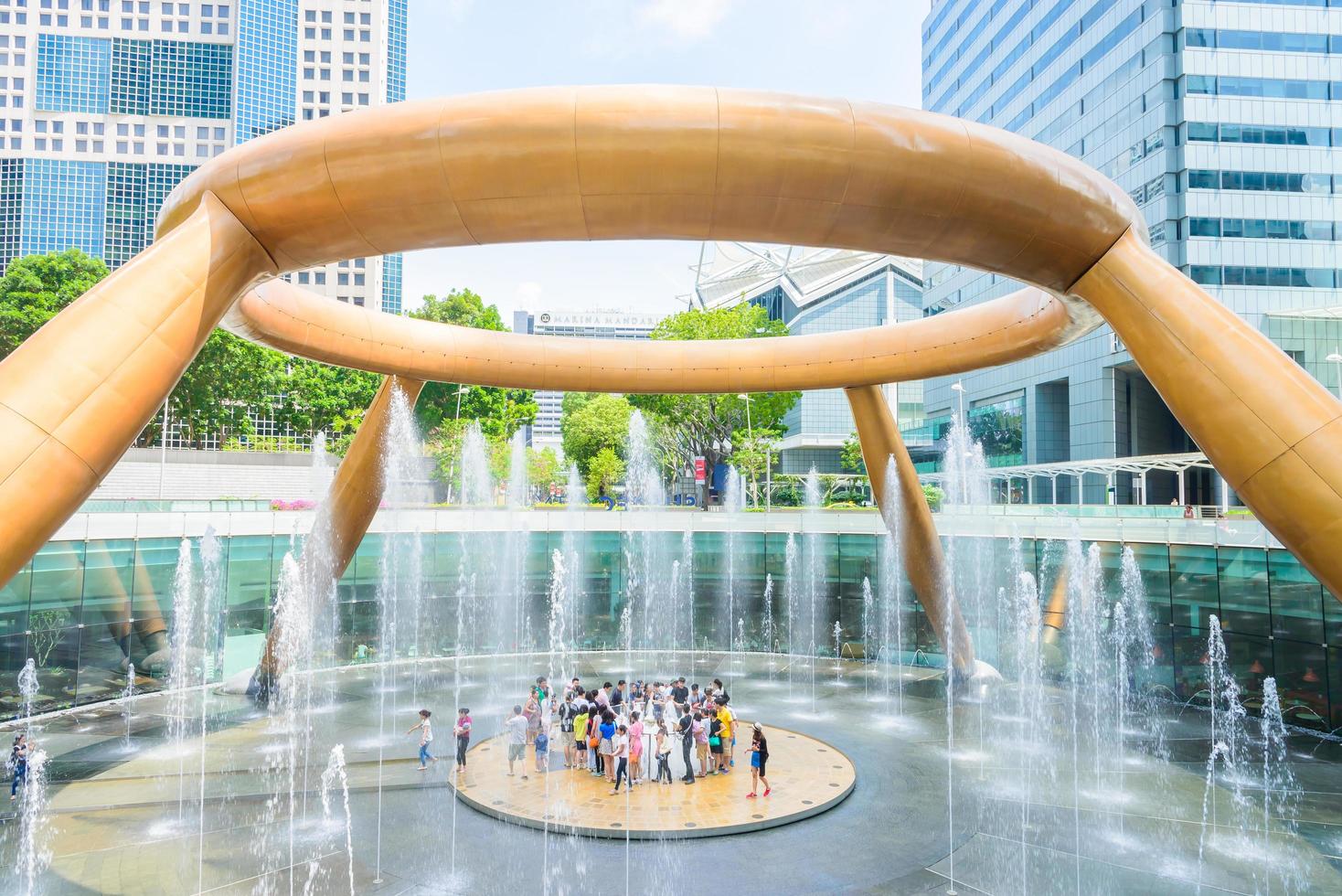 fontaine de richesse à singapour photo