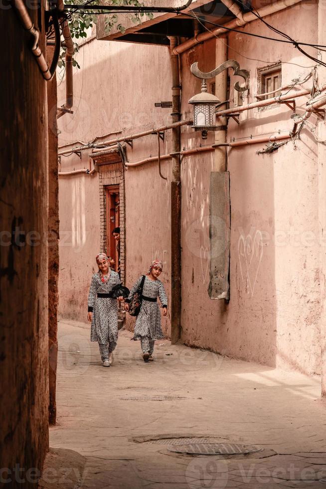 le vieux de plusieurs siècles kachgar vieux ville est situé dans le centre de kachgar. photo