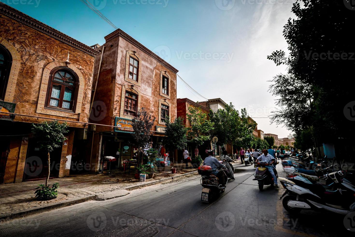 le vieux de plusieurs siècles kachgar vieux ville est situé dans le centre de kachgar. photo