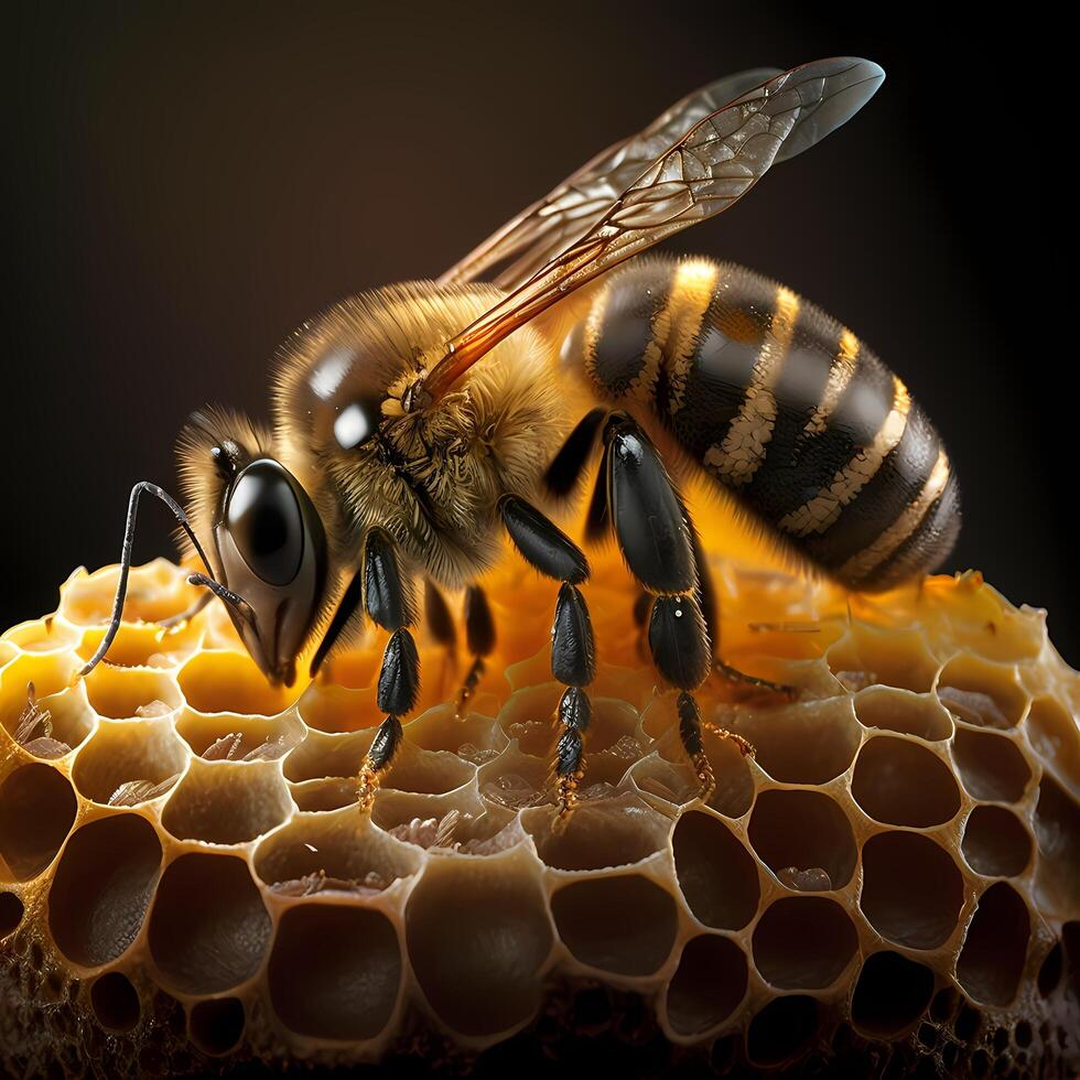 mon chéri abeille illustration ai généré photo