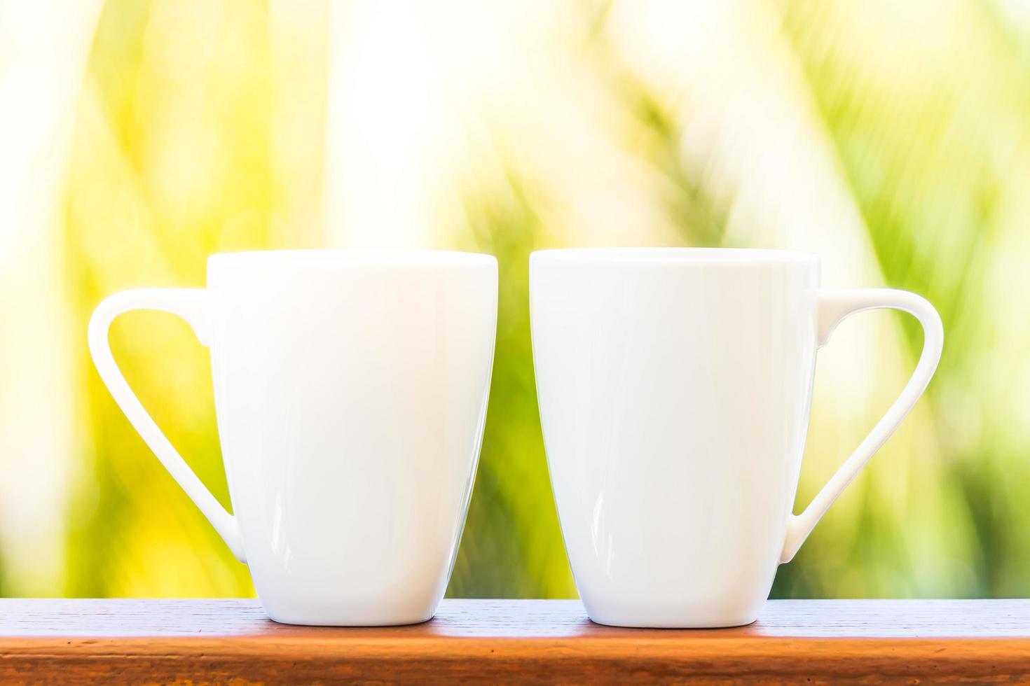 tasses à café blanches photo