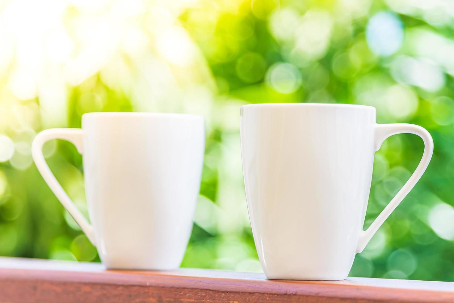 tasses à café blanches photo