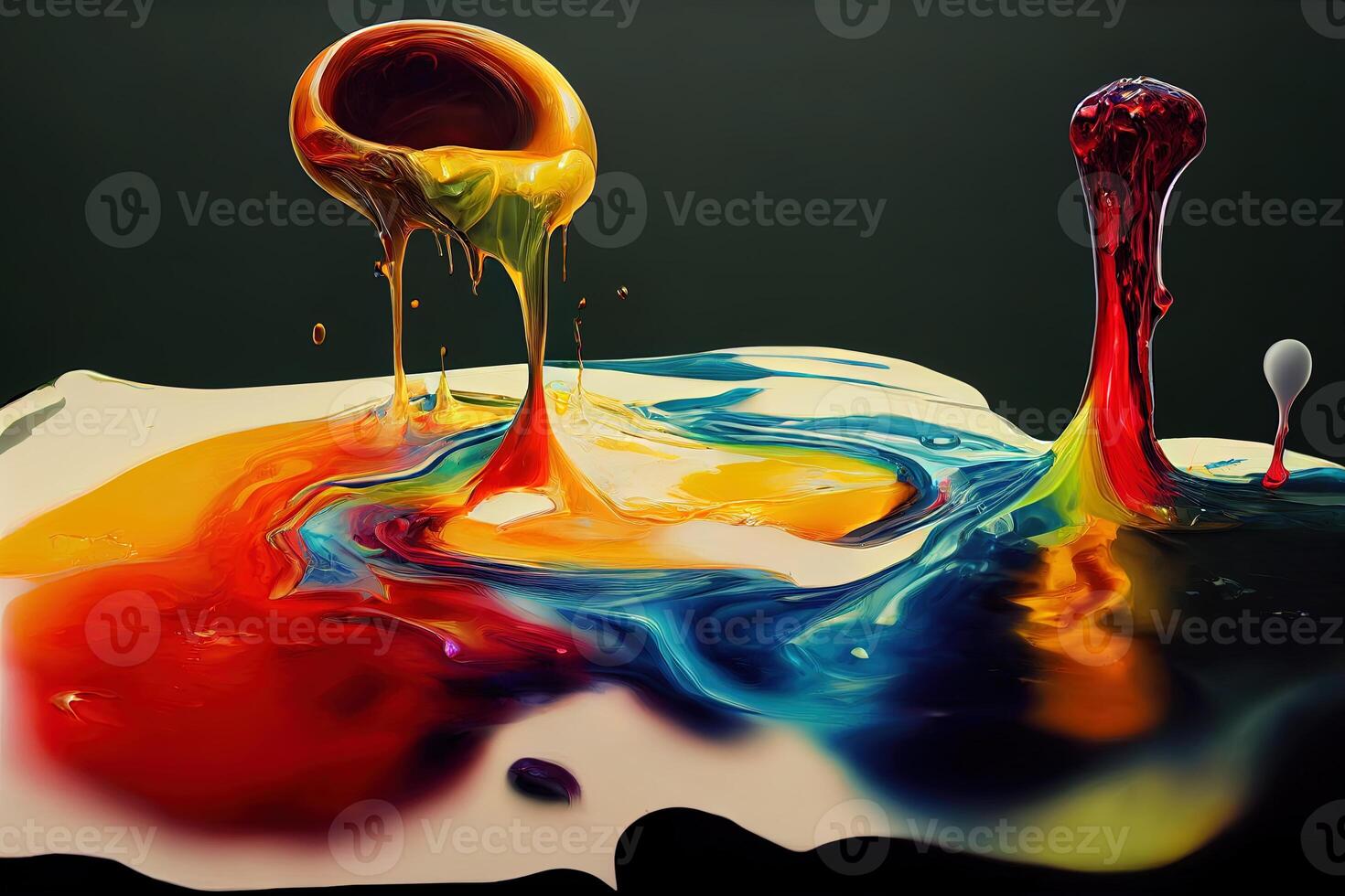 illustration de liquide coloré couleurs photo