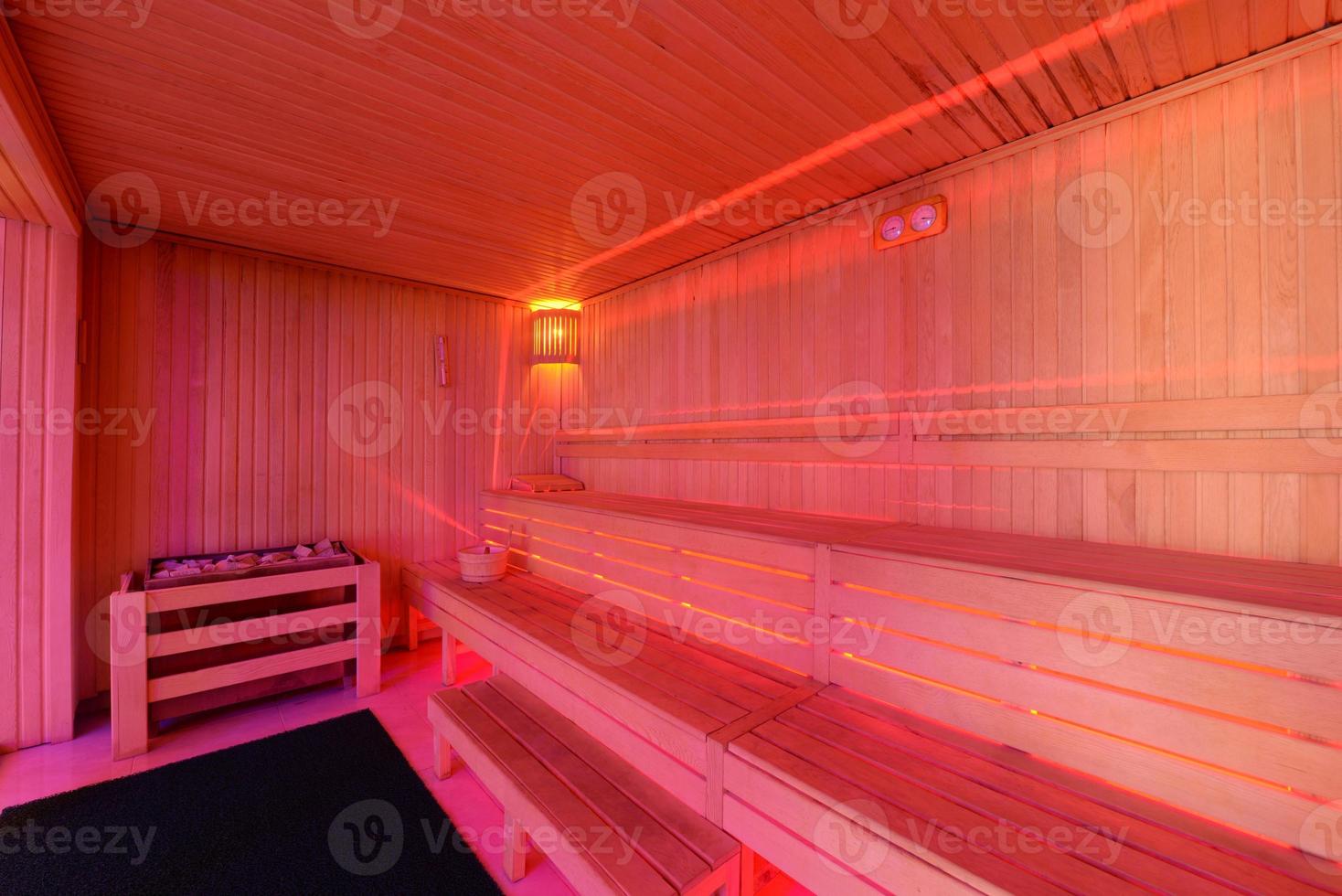 nettoyer et vide sauna pièce photo