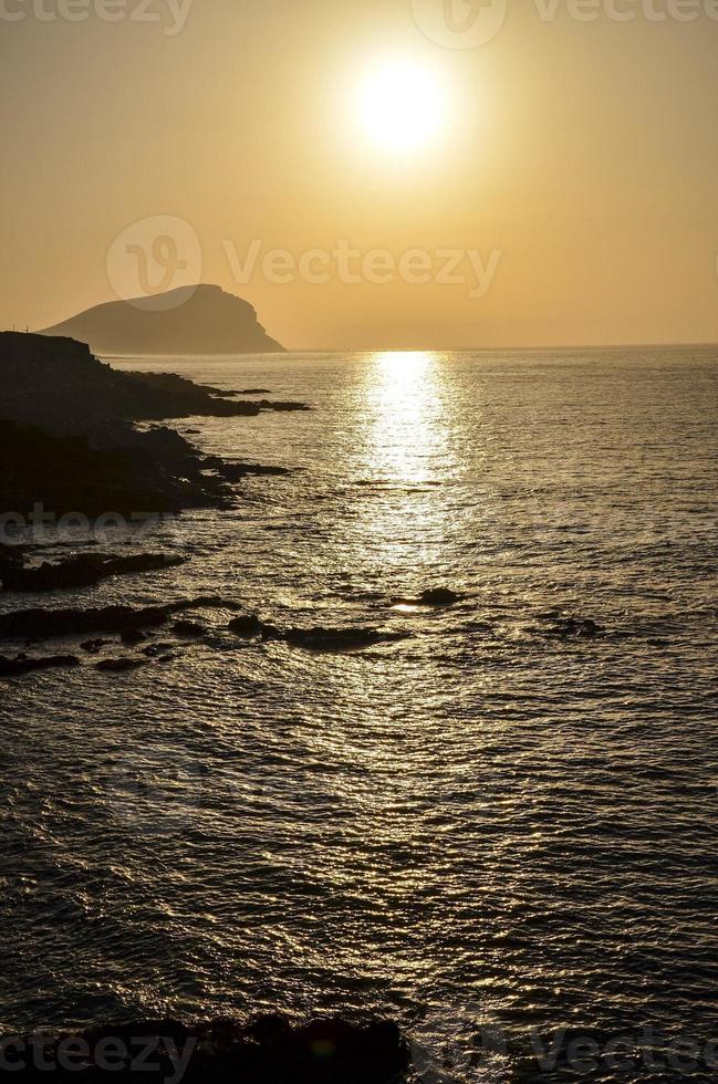 belle vue du coucher de soleil photo