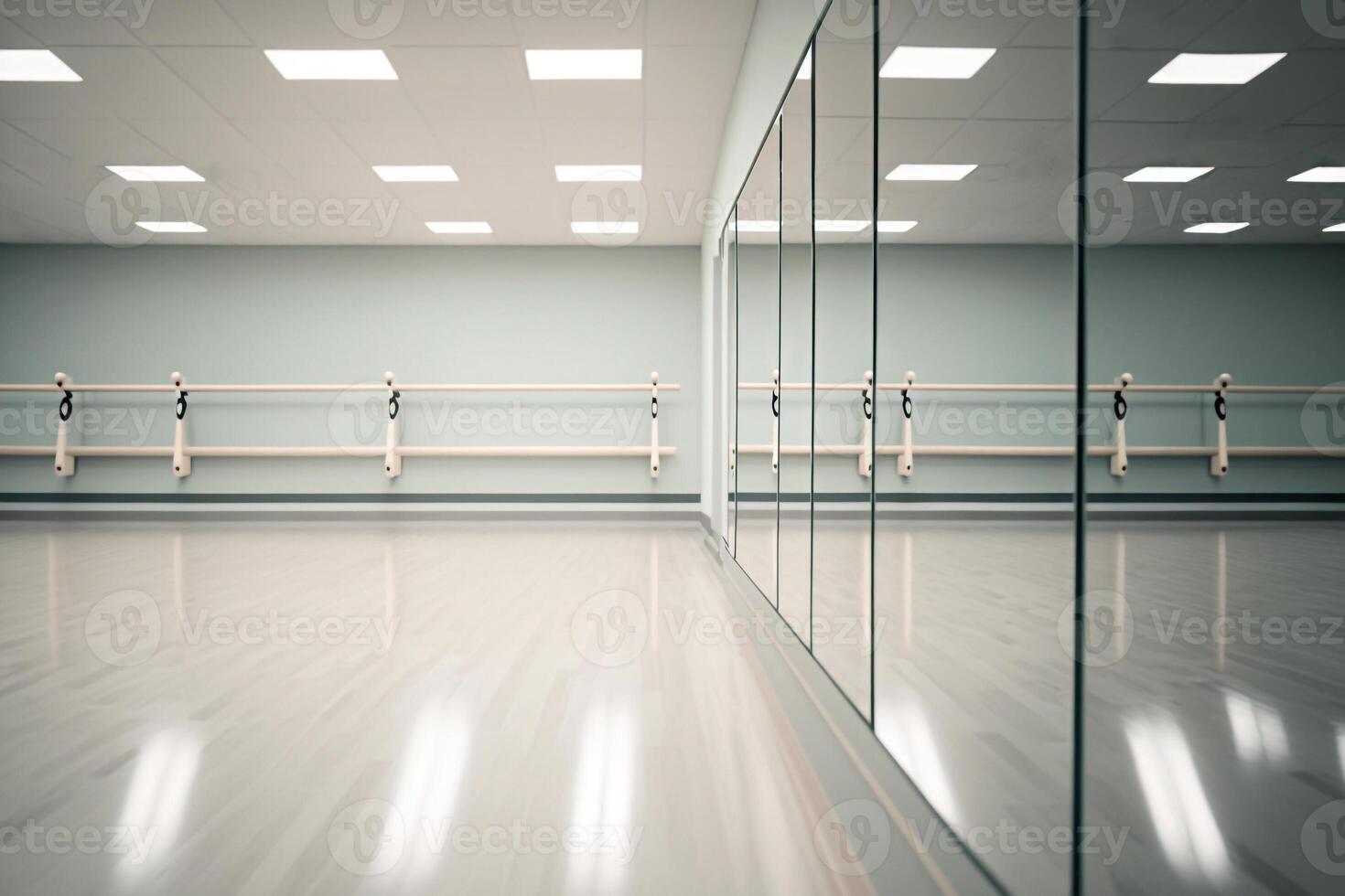 miroir mur dans le Gym salle génératif ai photo