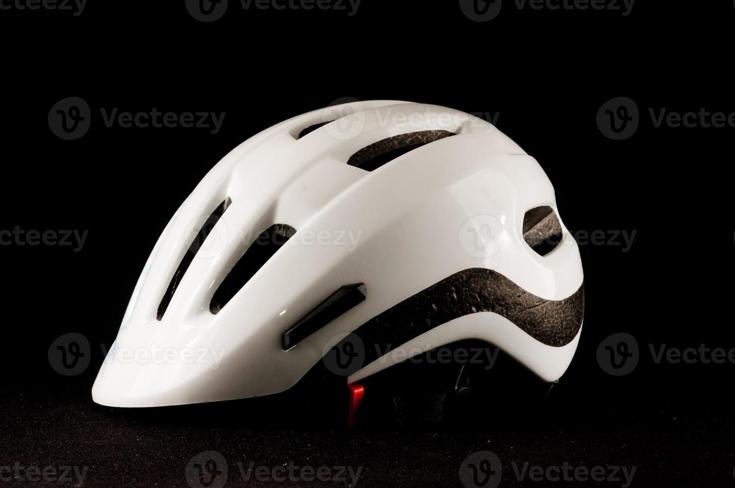 blanc bicyclette casque photo