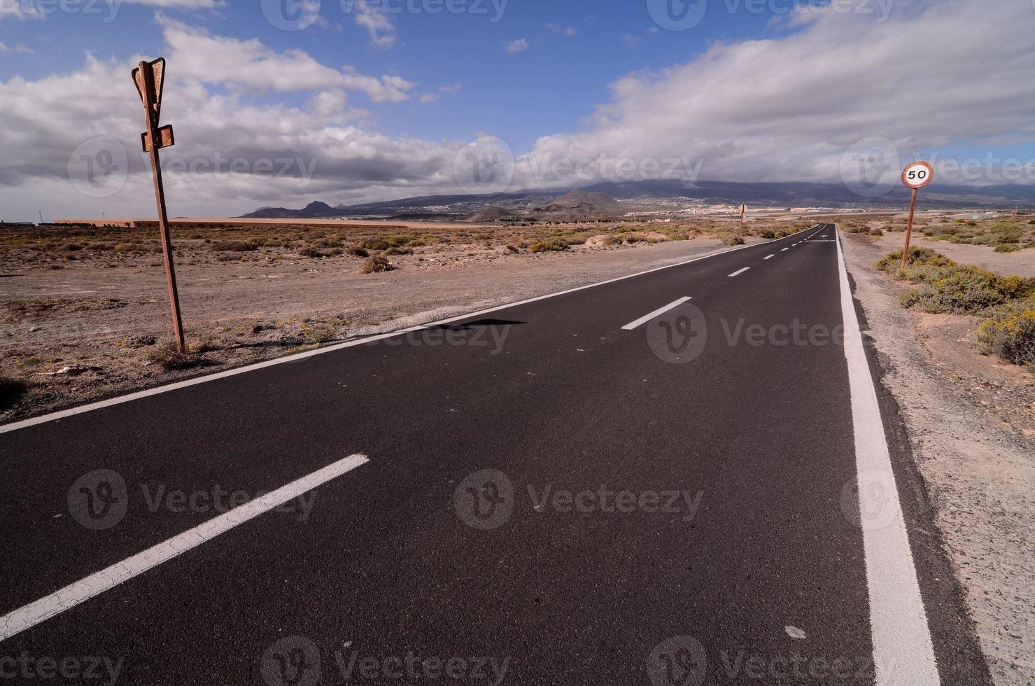 vue panoramique sur la route photo