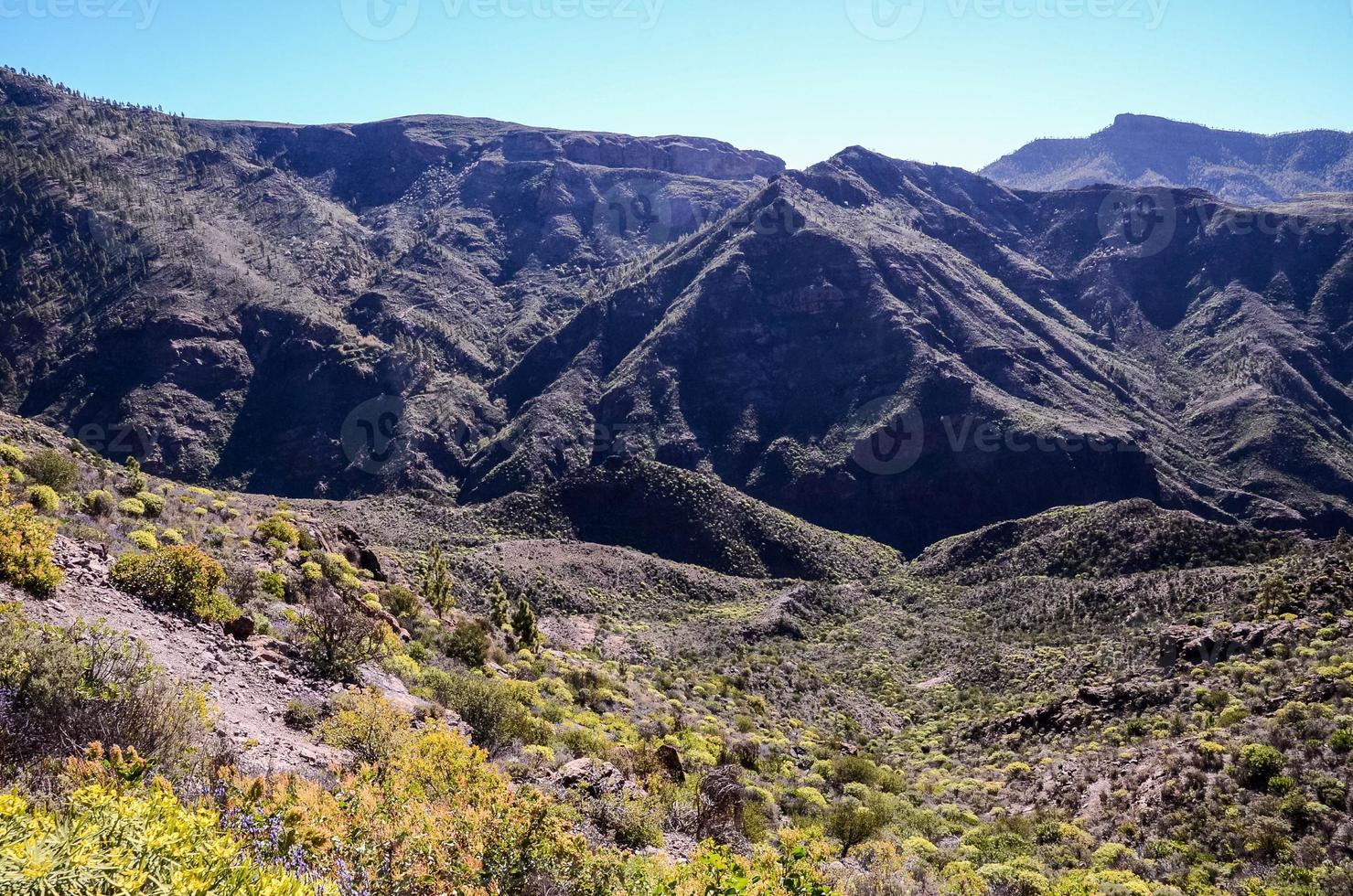 vue panoramique sur la montagne photo