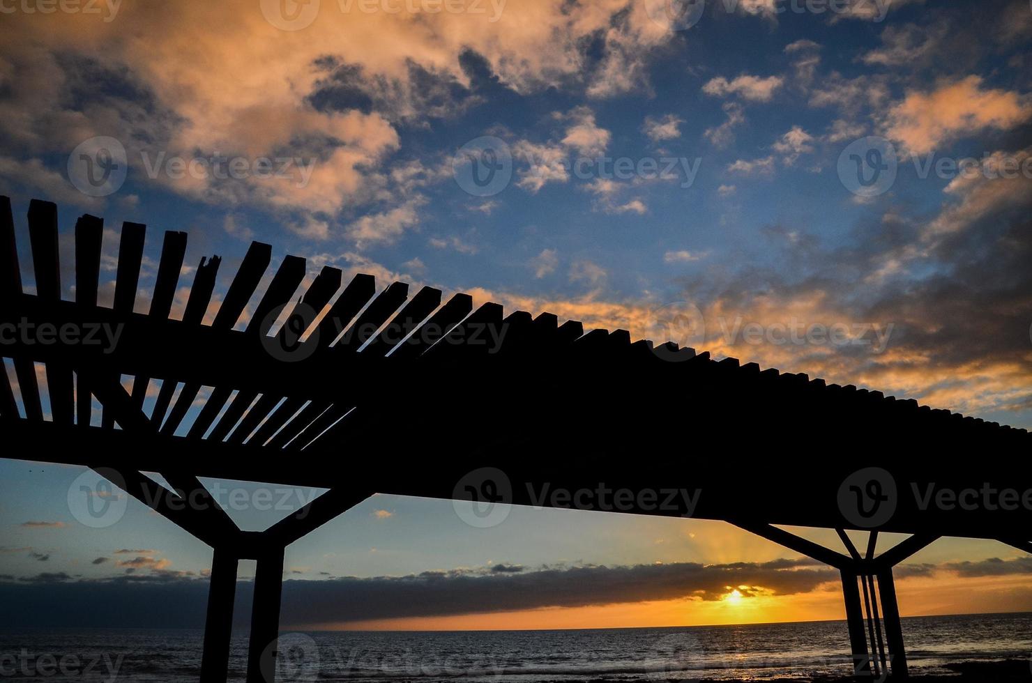 une magnifique le coucher du soleil vue photo