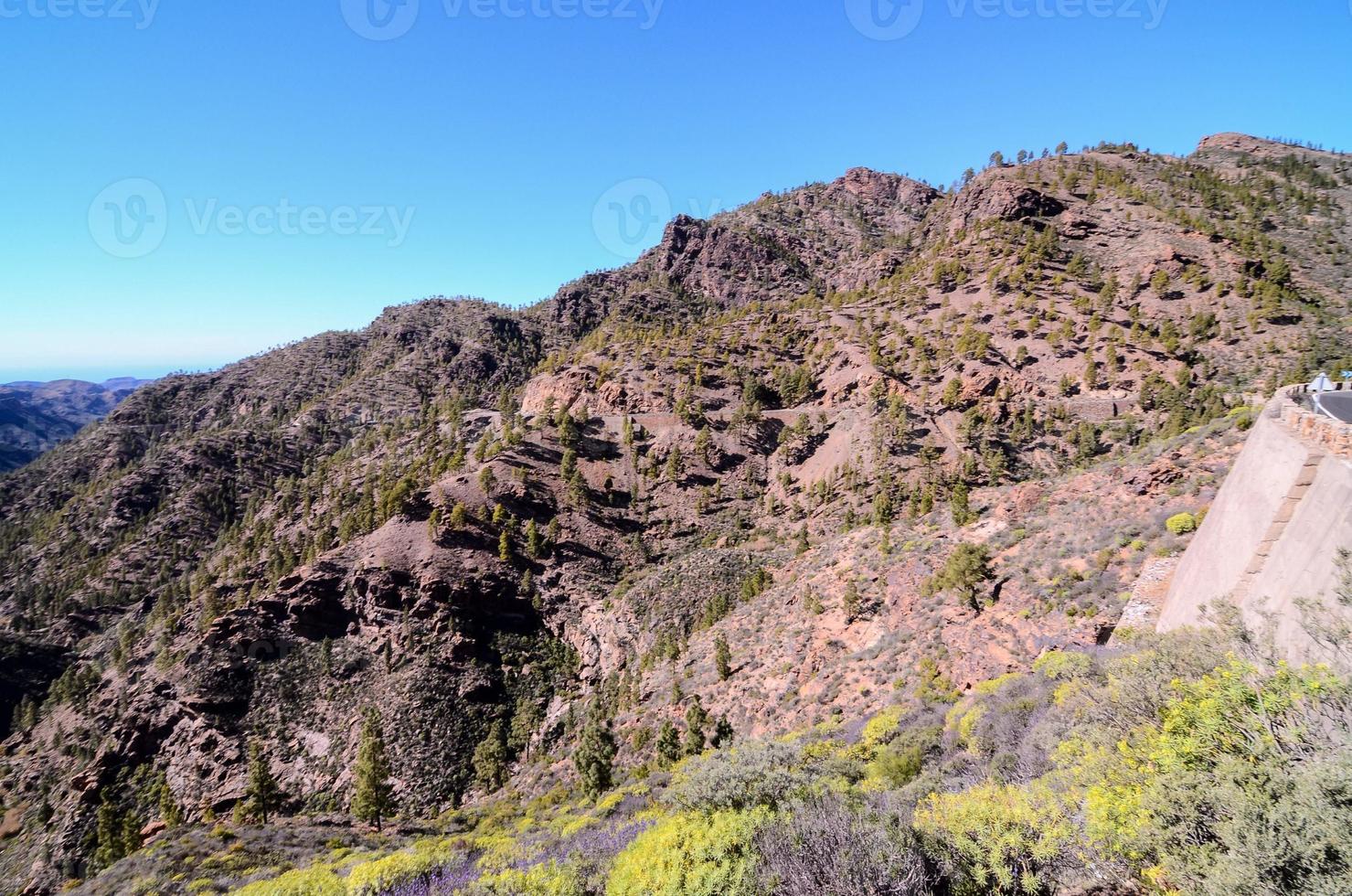 vue panoramique sur la montagne photo