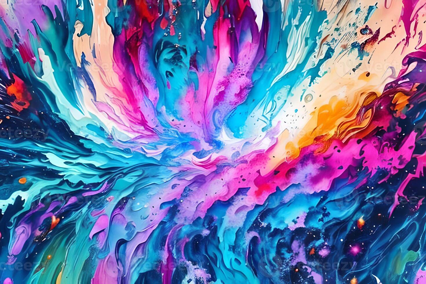 l'eau Couleur ou pétrole La peinture bien art illustration de