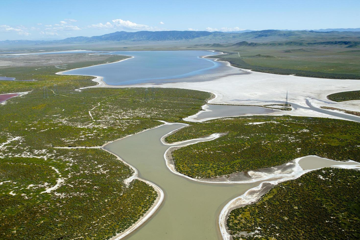 Vue aérienne du désert de Californie photo