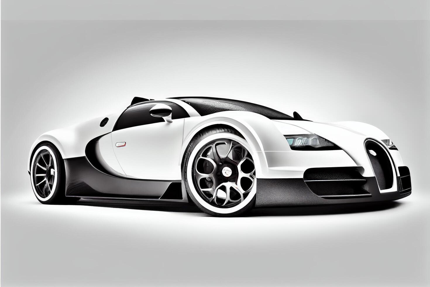 incroyable sport voiture isolé sur blanc Contexte génératif ai génératif ai photo