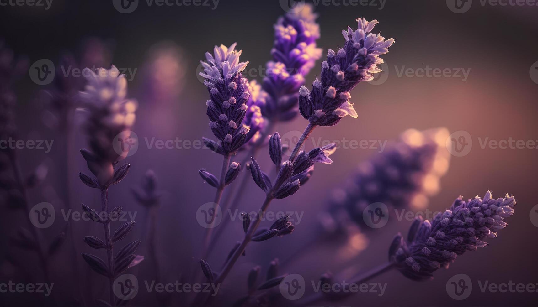 magnifique lavande plante image génératif ai photo