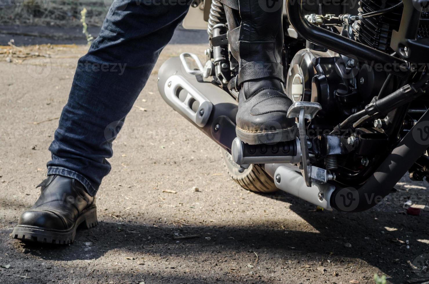 bottes et moto photo