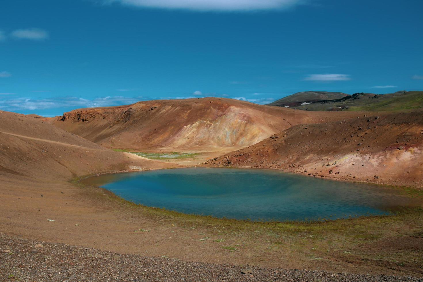 Blue Lake dans le nord de l'Islande photo