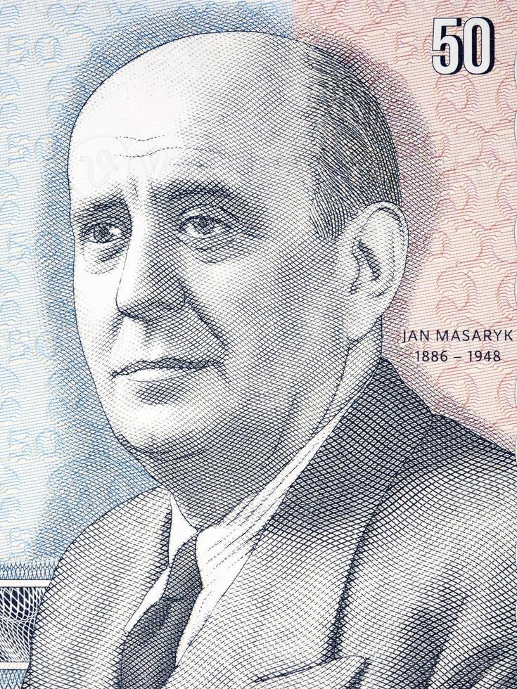 Jan Masaryk une portrait de argent photo