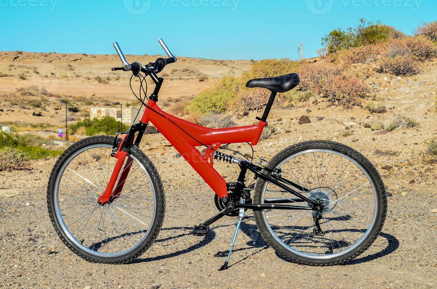 rouge Montagne bicyclette photo