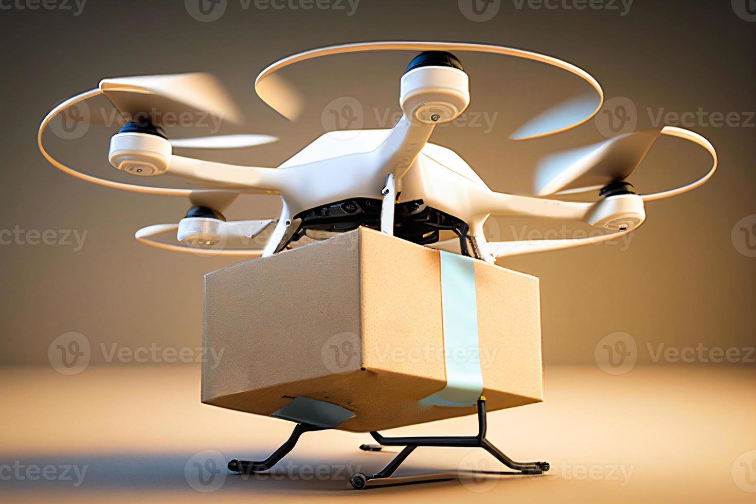 paquet de le drone. le concept de parcelle livraison ai photo