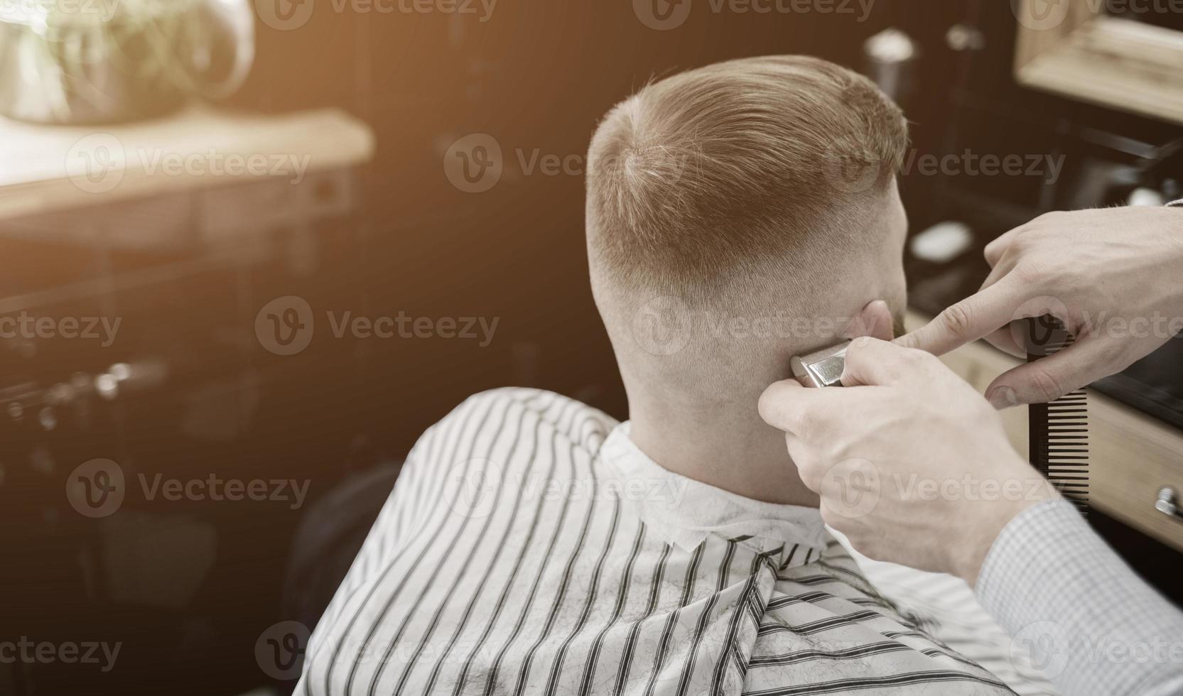 la Coupe de cheveux Hommes salon de coiffure photo