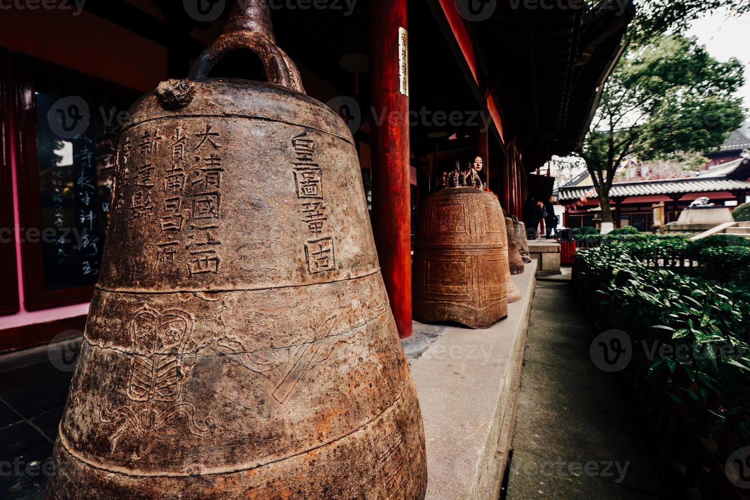 géant gros cloche dans célèbre temple photo