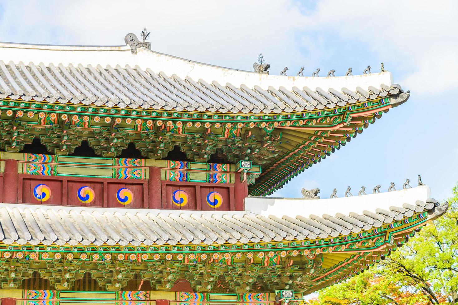 Palais Changdeokgung dans la ville de Séoul, Corée du Sud photo