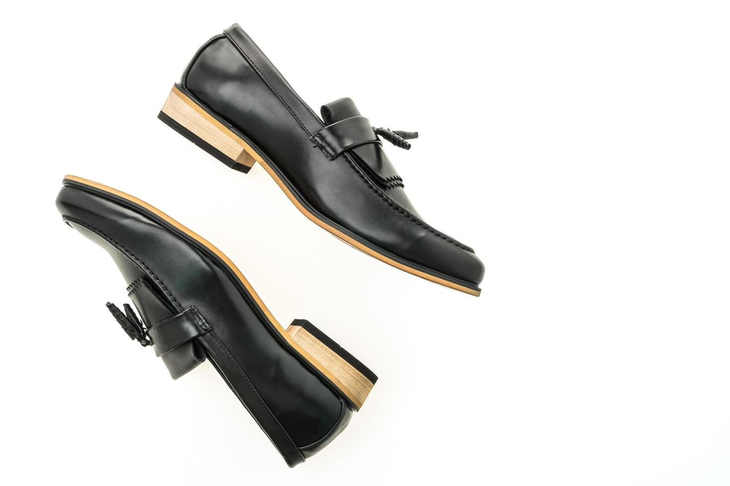 belles chaussures pour hommes en cuir de luxe et décontractées photo