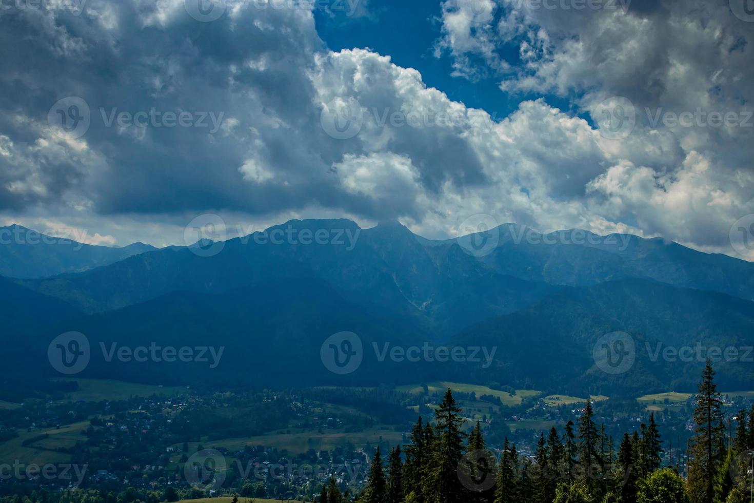 paysage de le tatra montagnes et photo