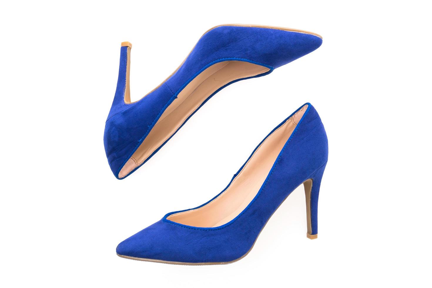 chaussures à talons hauts bleues photo