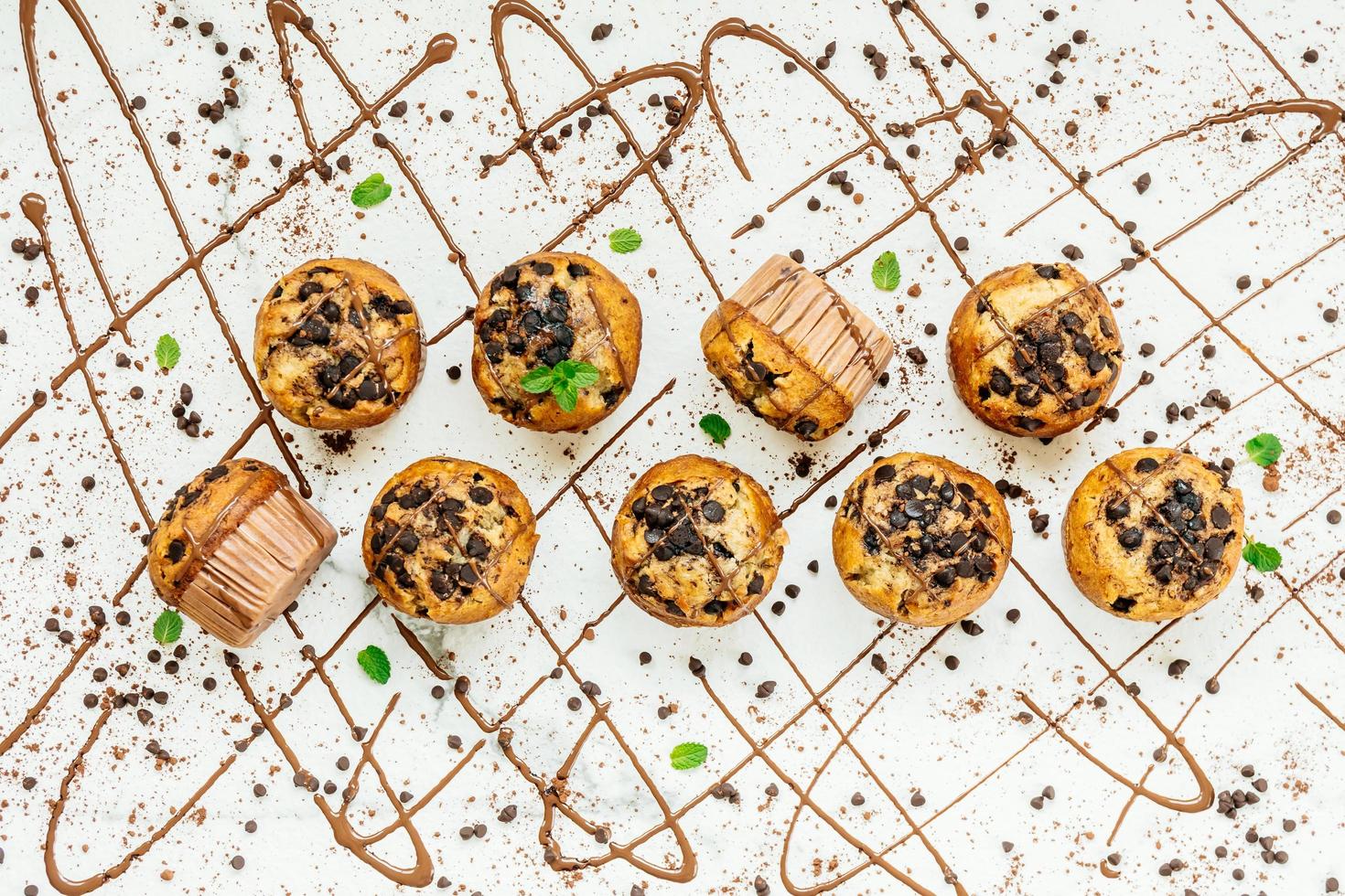 muffin aux pépites de chocolat photo